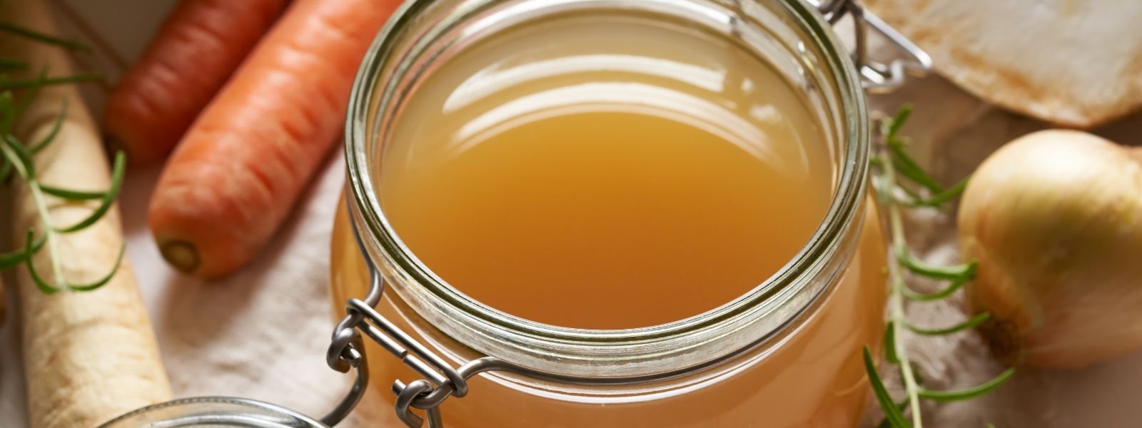 Homemade bone broth for dogs